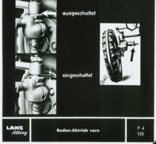 Bodenatrieb vorn am LANZ Alldog