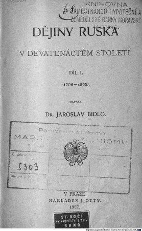 Dějiny Ruska v devatenáctém století. 1, (1796 - 1855)