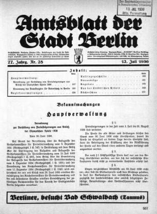 1936,28: Nr. 28, 12. Juli 1936