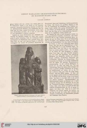 Ernst Barlachs Kriegsgedächnismal im Magdeburger Dom
