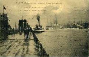 Die "Hohenzollern" im Hamburger Hafen