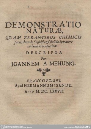 Demonstratio Naturae