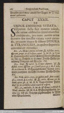 Caput XXXIX. De Urinae Emissione Vitiata