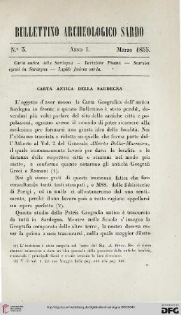 Carta antica della Sardegna
