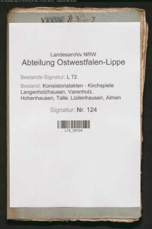 Schafhaltung der Pastorei (Streit mit der Dorfschaft Lüdenhausen)