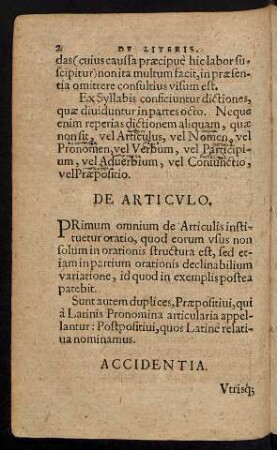De Articulo.