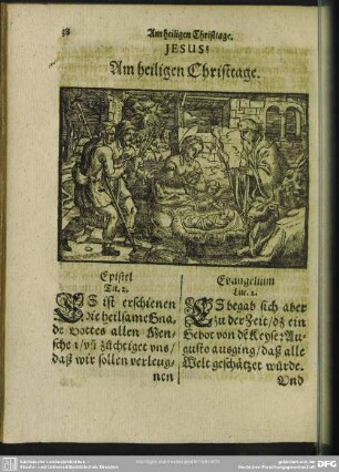 Am heiligen Christtage
