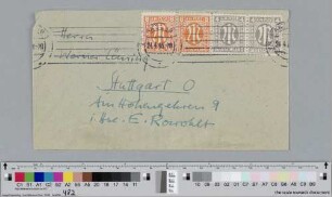 Briefumschlag an Werner Lüning