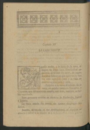 Capítulo XV - La casa triste