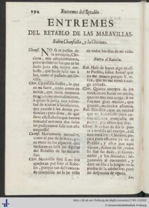 El Retablo De Las Maravillas.