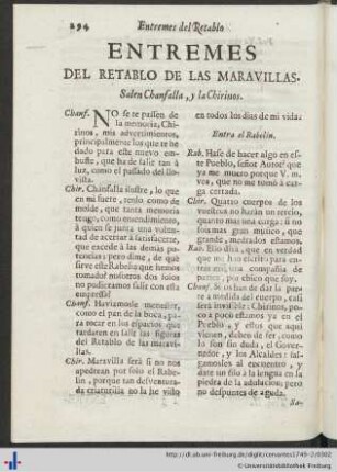 El Retablo De Las Maravillas.