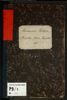 Heiratsregister Standesamt Bottrop