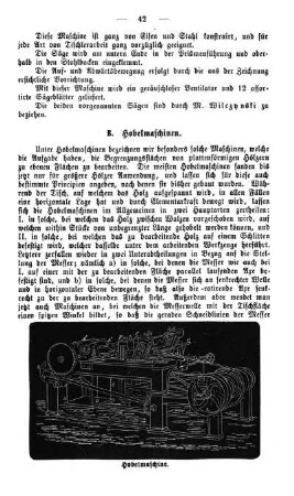 B. Hobelmaschinen.