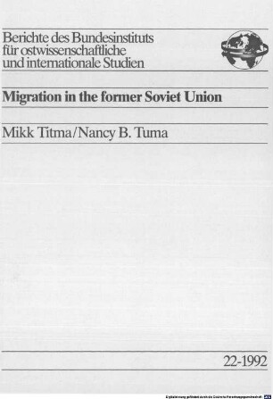 Migration in the former Soviet Union