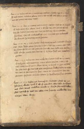 Handschriftliche Familienchronologie der Familie Wolfgang Trapp (1570-1589).