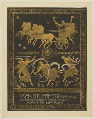 Kuenstlerfest Carneval 1898 in beiden königlichen Hoftheatern München