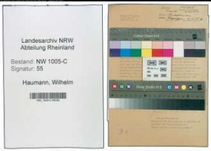 Entnazifizierung Wilhelm Haumann , geb. (Drogist)