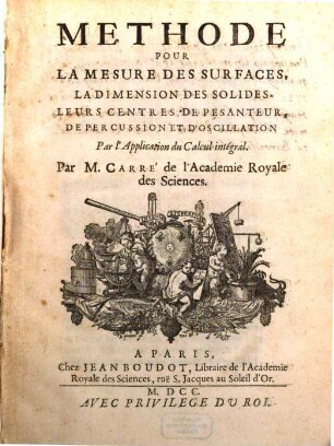 Methode pour la mesure des Surfaces