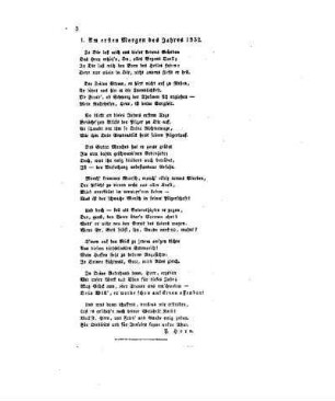 Am ersten Morgen des Jahres 1832