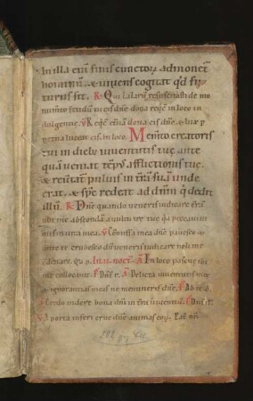 Liturgischer Text, lat. (unvollständig)