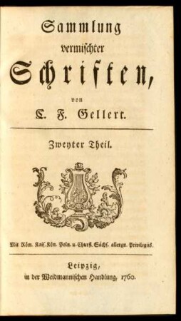 Th. 2: Sammlung vermischter Schriften
