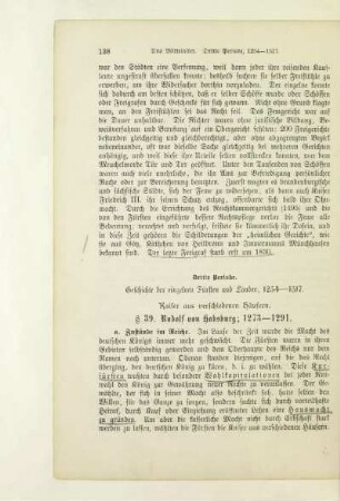 § 39. Rudolf von Habsburg; 1273 - 1291