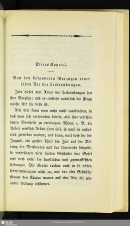 Elftes Kapitel. Von den besonderen Vorzügen einer jeden Art der Leibesübungen