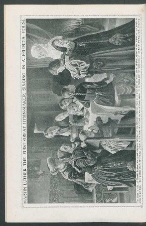 Tafel: Martin Luther, the first great hymn-maker, [...]