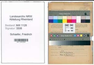 Entnazifizierung Friedrich Schaefer , geb. 16.06.1881 (Polizist)