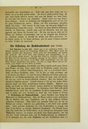 Die Erfindung der Buchdruckerkunst (um 1440)