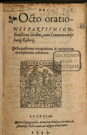 De Octo orationis Partivm Constructione libellus