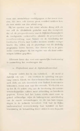a. Propaedeusis naar de Rijkslandbouwschool