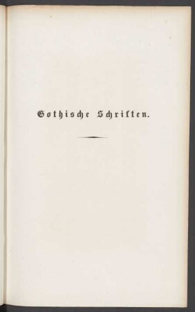 Gothische Schriften