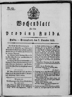Nr. 49, Ausgabe vom 6. Dezember 1823