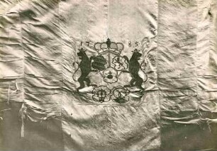 Heimatmuseum: Fahne der Müller - und Bäckerzunft. 1785