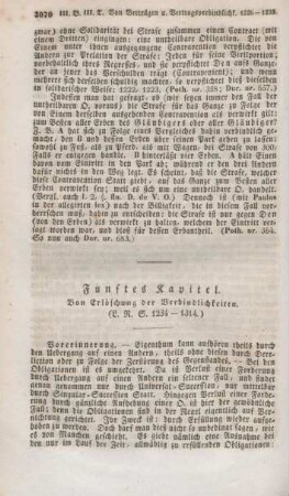 Fünftes Kapitel. Von Erlöschung der Verbindlichkeiten. (L. R. S. 1234-1314.)