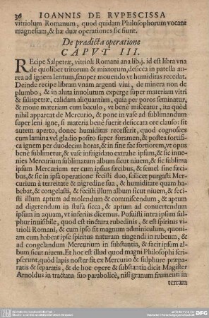 De praedicta operatione CAPUT III.