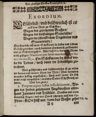 Exordium; De Primo; De Secundo; Commendatio defuncti.