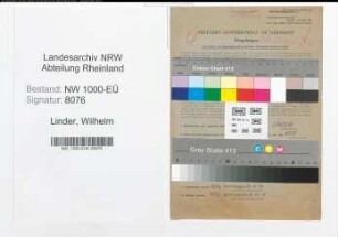 Entnazifizierung Wilhelm Linder, geb. 23.01.1895 (Ingenieur)