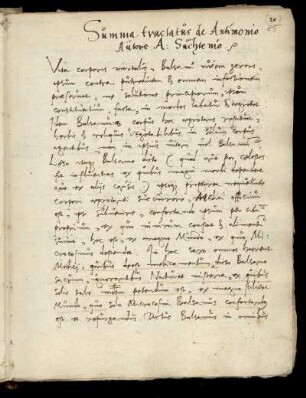 Alexander von Suchten: De antimonio, lat., Ausz.