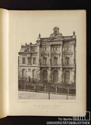 58. Detail der Villa Schmieder in Karlsruhe. Architekt: Baudirektor Prof. Dr. Durm, daselbst.
