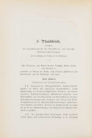 G. Pfandbriefe