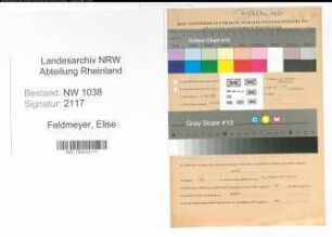 Entnazifizierung Elise Feldmeyer , geb. 18.03.1905 ()