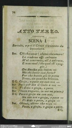 Atto terzo / Dritter Aufzug