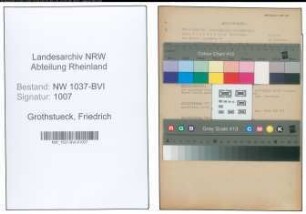 Entnazifizierung Friedrich Grothstueck , geb. 11.03.1909 (Lehrer)