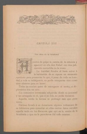Capítulo XVII - Por obra de la fatalidad