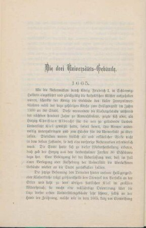 Die drei Universitäts-Gebäude.