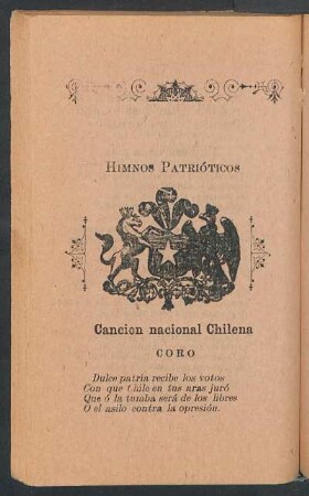 Canción nacional chilena