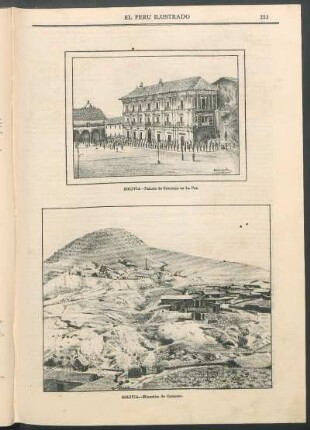 [Vista de] Bolivia - Palacio de Gobierno en La Paz.