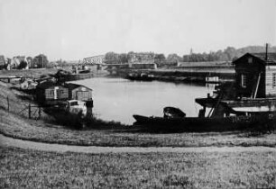 Hafen Hoya und Brücke Eystrup/Weser
